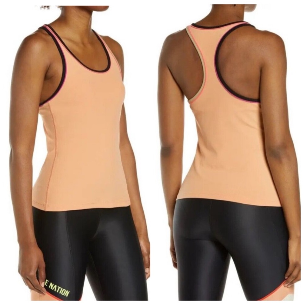 P.E. Nation ribbed tank top colorful trim
